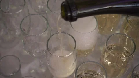Glasses with drinks Stock Footage 159881940