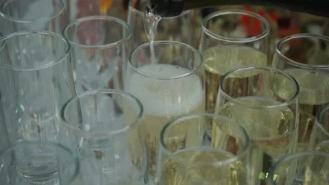 Glasses with drinks Stock Footage 159881959