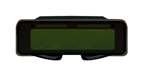 Glasses for electric welding. Optical filter converter. Protective equipment for Stock Illustration