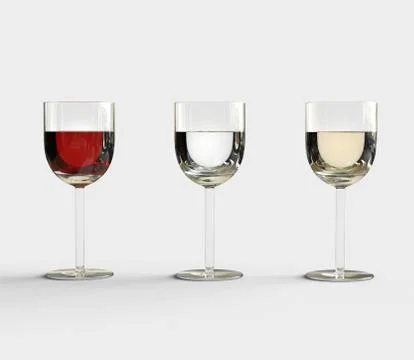 Glasses Of Excellent Wine Illustrazione stock