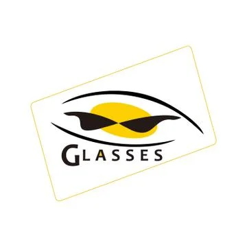 Glasses in the eyes Stock Illustration