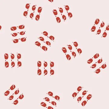 Glasses frames optometry vision eye glyph seamless pattern Illustrazione stock