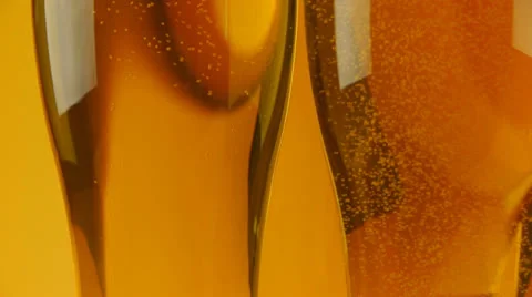 Glasses of fresh light beer Stock Footage 23538771