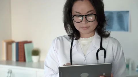 Glasses funny view on in reflection. Stock Footage 197333998