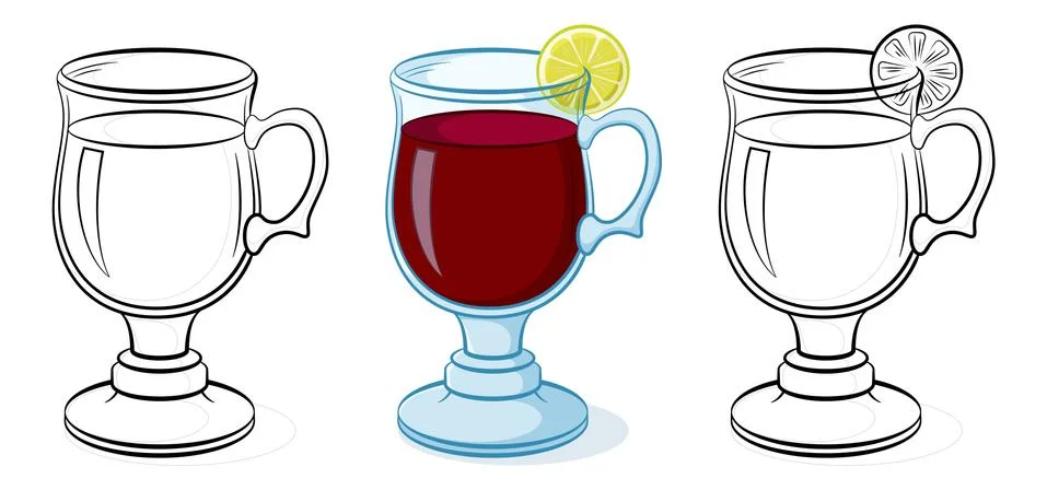 Glasses Goblets Stock Illustration