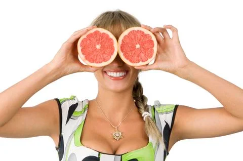 Glasses grapefruit Stock Photos