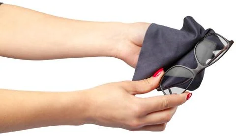 Glasses in hand. Stock Photos