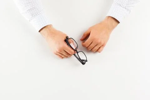 Glasses in hand. Foto stock