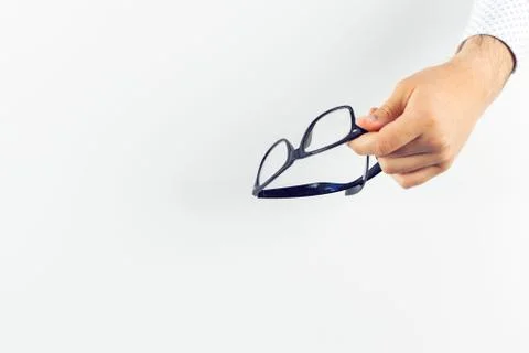 Glasses in hand. Stockfoto's