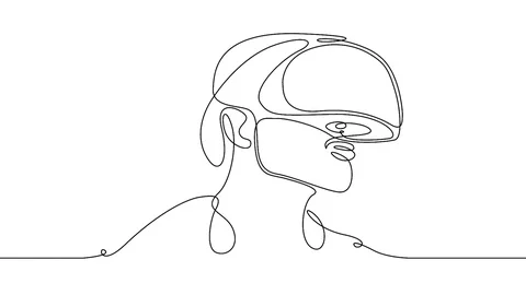 Glasses helmet device virtual reality Stock Footage 99683373