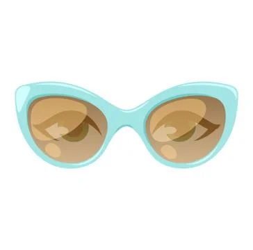 Glasses human eye vector Stock Illustration