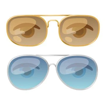 Glasses human eye vector Stock Illustration