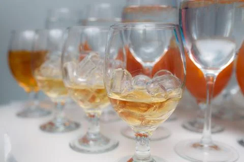 Glasses with ice Stock Photos