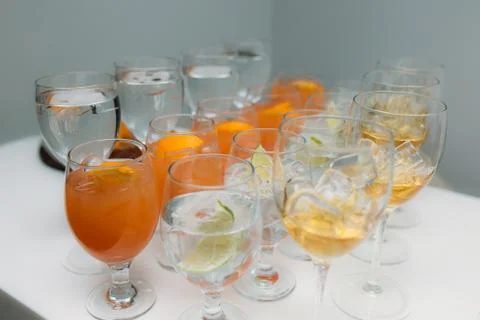 Glasses with ice Foto stock