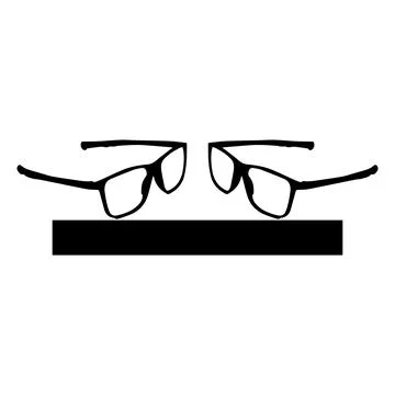Glasses icon design Stock Illustration