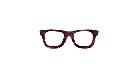 Glasses Icon for Education and E-learning Stock Footage 149871317