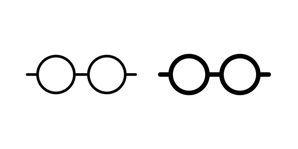 Glasses icon graphic design. web icons vectors Stock Illustration