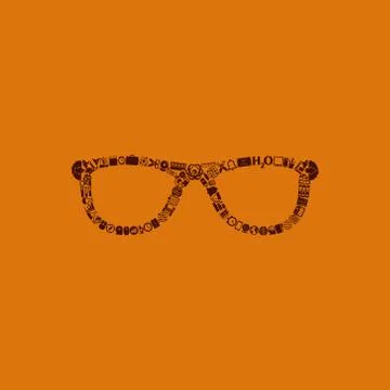 Glasses icon Stockillustratie