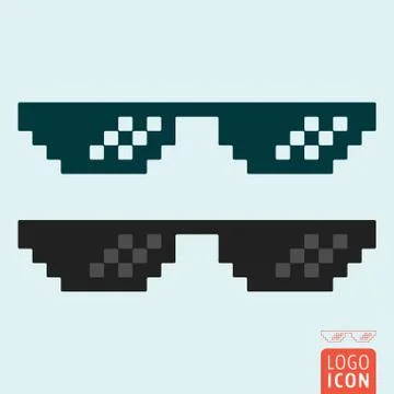 Glasses icon isolated Stock Illustration