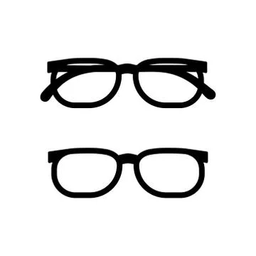 Glasses icon isolated. Vector Illustration on the white background. Stock Illustration