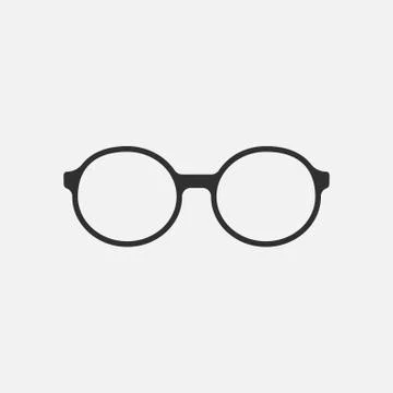 Glasses icon isolated on white background. Vector illustration. Stock Illustration