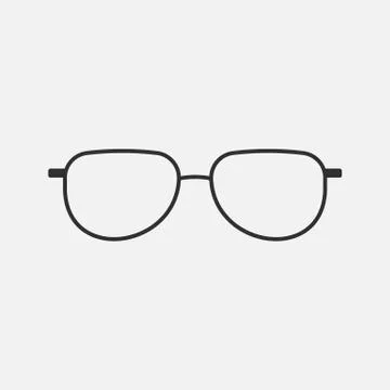 Glasses icon isolated on white background. Vector illustration. Stock Illustration