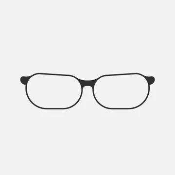 Glasses icon isolated on white background. Vector illustration. Stock Illustration