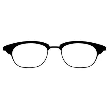 Glasses icon isolated on white background, Vector illustration Stock-Illustration