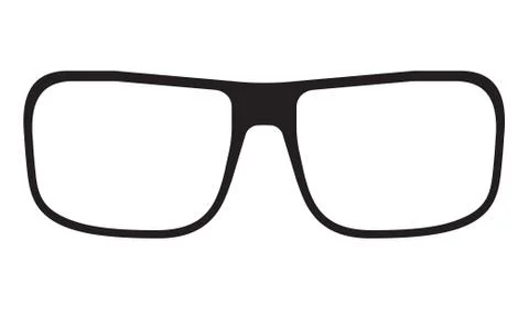 Glasses icon isolated on white background. Vector illustration Stock Illustration