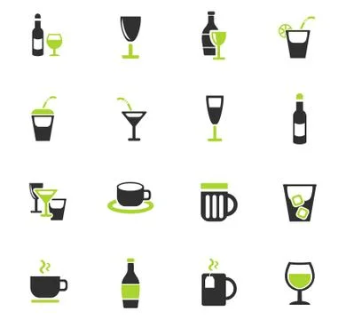 Glasses icon set Stock Illustration
