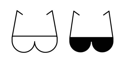 Glasses icon symbol. Vector illustration pack in black color. Stock Illustration