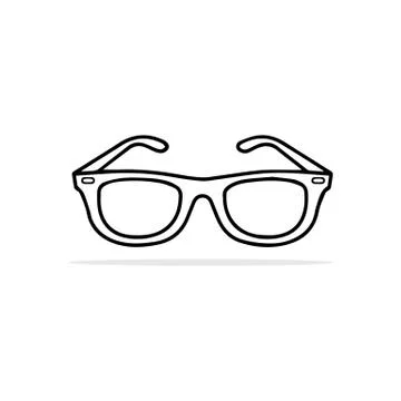 Glasses icon. Vector concept illustration for design. Stock Illustration