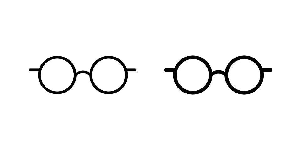 Glasses icon vector design illustrations Stock Illustration