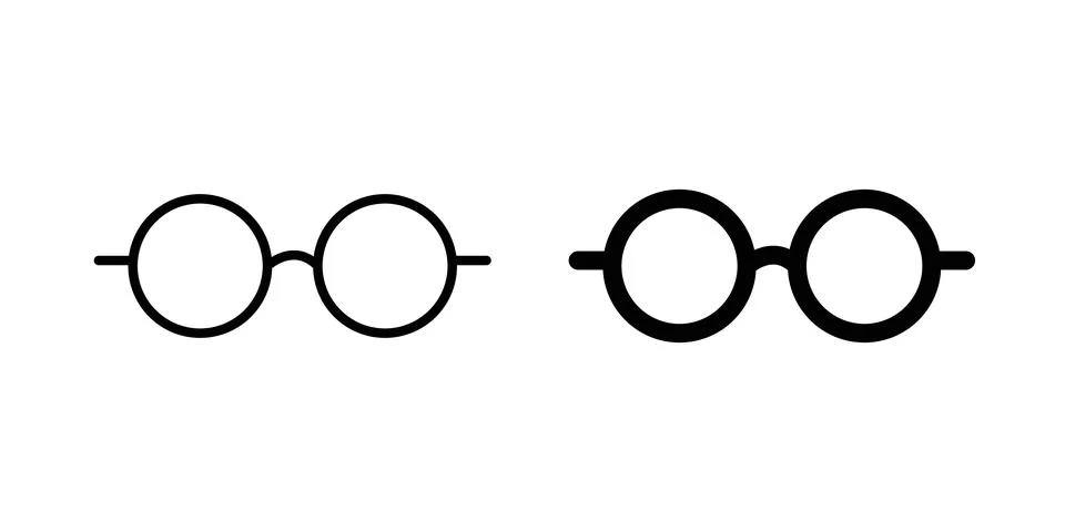 Glasses icon vector editable eps10 Stock Illustration