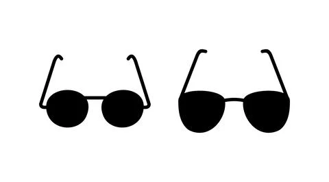 Glasses icon vector. eye glasses icon. sunglasses Stock Illustration