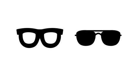 Glasses icon vector. eye glasses icon. sunglasses 스톡 일러스트
