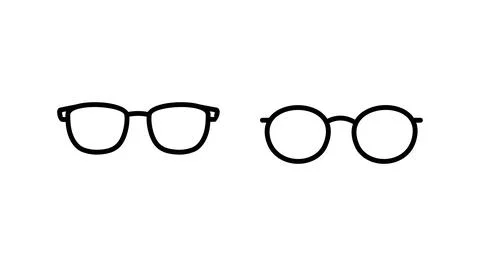 Glasses icon vector. eye glasses icon. sunglasses Stock Illustration