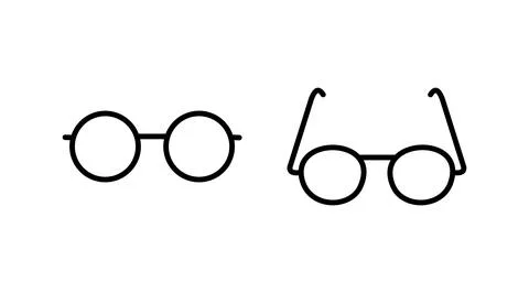 Glasses icon vector. eye glasses icon. sunglasses Stock Illustration