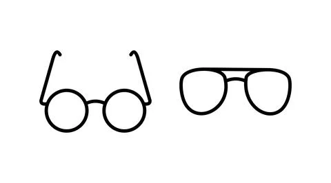 Glasses icon vector. eye glasses icon. sunglasses Stock Illustration