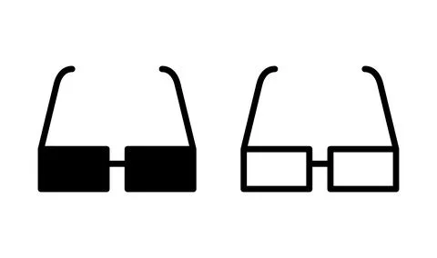 Glasses icon vector. eye glasses icon. sunglasses Stock-Illustration