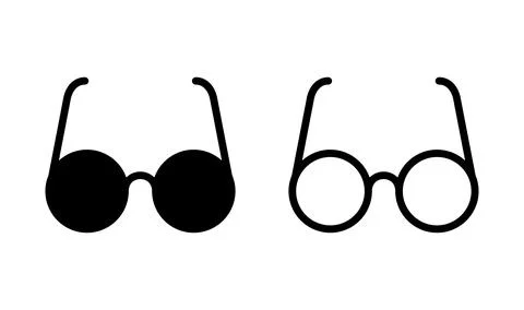Glasses icon vector. eye glasses icon. sunglasses Stock Illustration