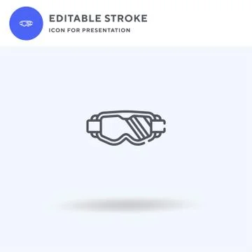 Glasses icon vector, filled flat sign, solid pictogram isolated on white, logo 스톡 일러스트