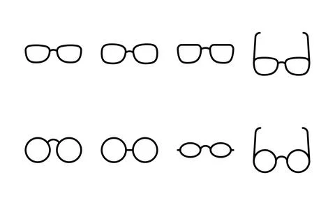 Glasses icon vector. Glasses sign and symbol Stock Illustration