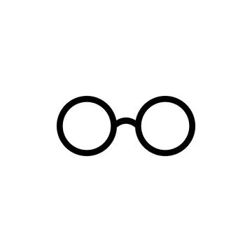 Glasses icon vector. Glasses vector icon Stock Illustration