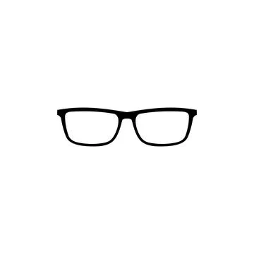 Glasses icon vector. Glasses vector icon Illustrazione stock