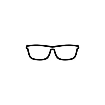 Glasses icon vector. Glasses vector icon Stock Illustration