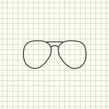 Glasses icon vector Stock Illustration