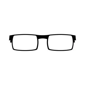 Glasses icon vector Stock Illustration