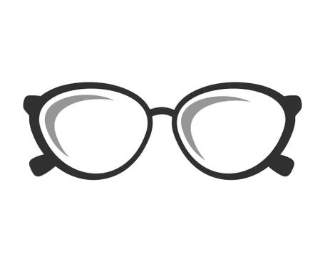 Glasses Icon. Vector illustration. Elements for Design. Glasses Icon on White Stock Illustration