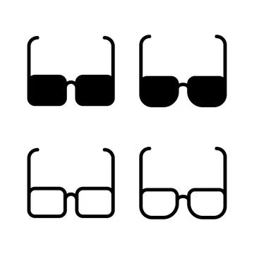Glasses icon vector illustration. Glasses sign and symbol Stock Illustration